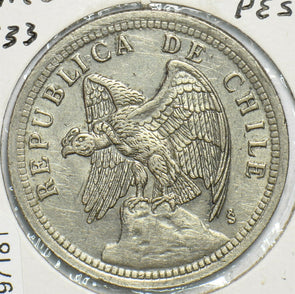 Chile 1933 Peso Condor animal 197181 combine shipping
