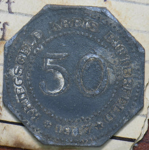 Germany 1917 50 Pfennig Bitterfeld Bankverein 293122 combine shipping