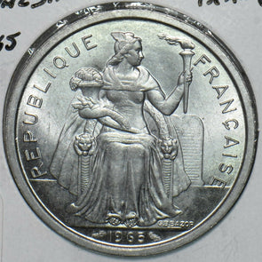 French Polynesia 1965 2 Francs 297741 combine shipping