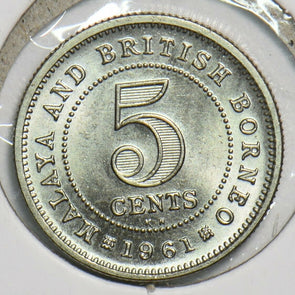 Malaya and British Borneo 1961 5 Cents 298480 combine shipping