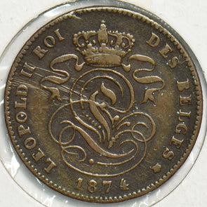 Belgium 1874 2 Cents 0 197855 combine shipping