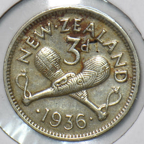 New Zealand 1936 3 Pence 151398 combine shipping