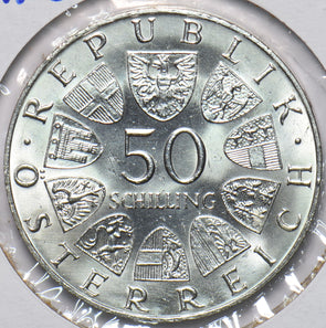Austria 1969 KM 2906 50 Schilling UNC 293896 combine shipping