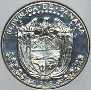 Panama 1968 1/2 Balboa Proof 296325 combine shipping