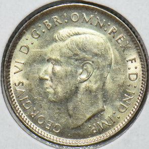 Australia 1944 S 6 Pence Kangaroo animal Emu 192765 combine shipping