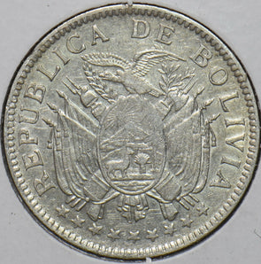 Bolivia 1909 50 Centavos Eagle animal 295892 combine shipping