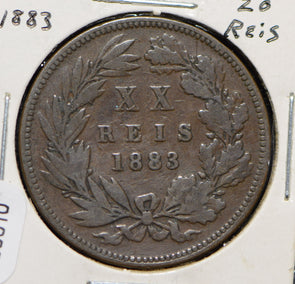 Portugal 1883 20 Reis  150310 combine shipping