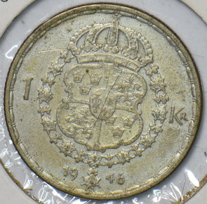 Sweden 1946 Krona 902783 combine shipping
