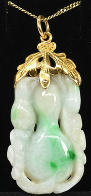 Jadeite 22K Gold Pendant GP0016