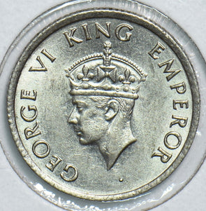 India British 1947 1/4 Rupee Tiger 298803 combine shipping