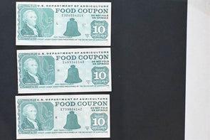 US 1996 B-7B USDA $10 Food Coupons AU Lot of 6 RC0717 combine shipping