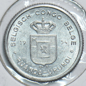 Belgian Congo 1954 50 Centimes 240958 combine shipping