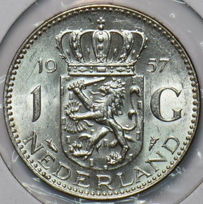 Netherlands 1957 Gulden Lion animal 193990 combine shipping
