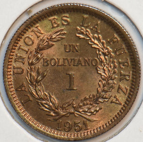 Bolivia 1951 Boliviano Alpaka animal 194117 combine shipping