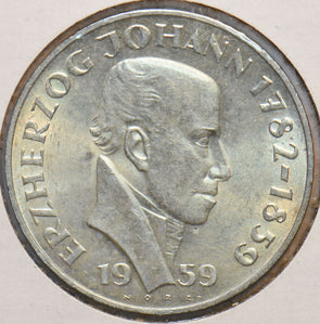 Austria 1959 25 Schilling Dragon animal UNC 192841 combine shipping