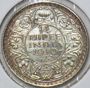 British India 1940 1/4 Rupee 150961 combine shipping