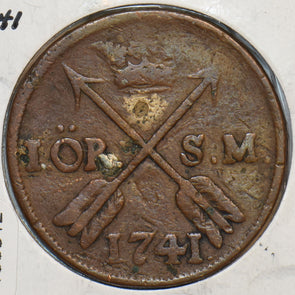 Sweden 1741 Ore 195512 combine shipping