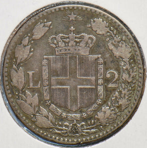 Italy 1883 2 Lire 194785 combine shipping
