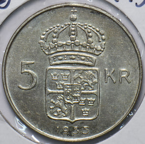 Sweden 1955 5 Krone 240110 combine shipping