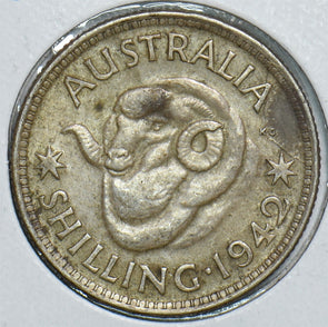 Australia 1942 Shilling Merino ram 241094 combine shipping