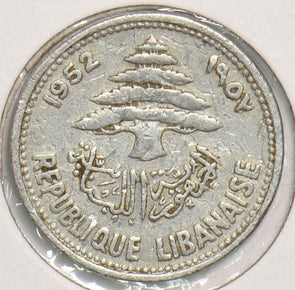 Lebanon 1952 5 Piastres 199099 combine shipping