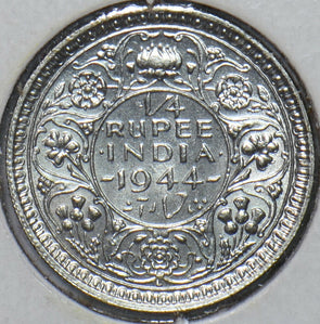 British India 1944 L 1/4 Rupee 194497 combine shipping