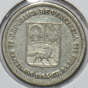 Venezuela 1954 50 Centimos Horse animal 902738 combine shipping