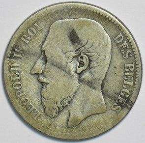 Belgium 1866 2 Francs 152956 combine shipping