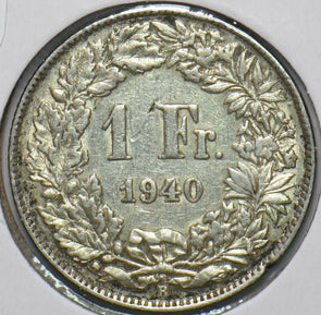 Switzerland 1940 Franc 193876 combine shipping