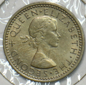 New Zealand 1957 3 Pence 152407 combine shipping