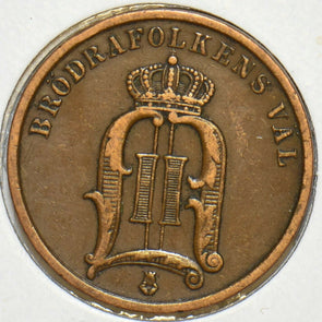 Sweden 1897 2 Ore 297951 combine shipping