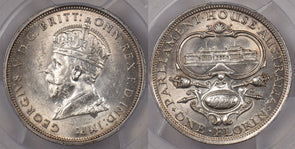 Australia 1927 M Florin PCGS MS 62 Canberra PC1356 combine shipping