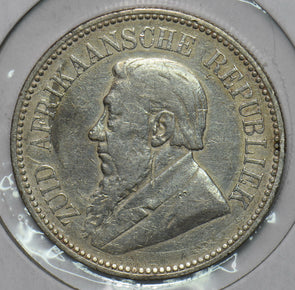 South Africa 1896 2.5 Shillings 2 1/2 Eagle animal 297182 combine shipping