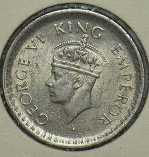 British India 1943 1/2 Rupee 190747 combine shipping