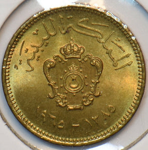 Libya 1965 AH 1385 Millieme 295330 combine shipping