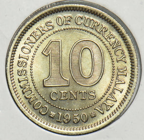 Malaya 1950 10 Cents BU 197713 combine shipping