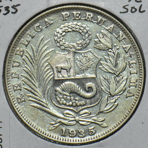 Peru 1935 1/2 Sol 295711 combine shipping