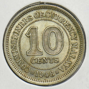 Malaya 1948 10 Cents 153340 combine shipping