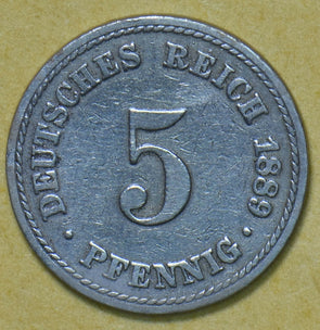 Germany 1889 5 Pfennig 191965 combine shipping