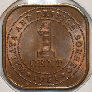 Malaya and British Borneo 1961 Cent 297128 combine shipping