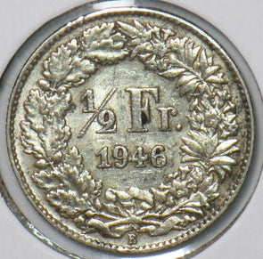 Switzerland 1946 1/2 Franc 151090 combine shipping