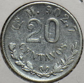 Mexico 1898 20 Centavos Eagle with Snake animal 193803 combine shipping