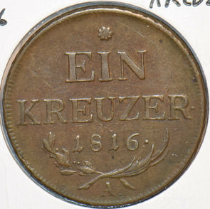 Austria 1816 A Kreuzer Eagle animal 295855 combine shipping