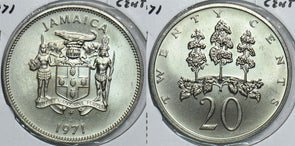 Jamaica 1971 20 Cents 153802 combine shipping