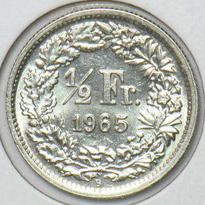 Switzerland 1965 1/2 Franc 295558 combine shipping