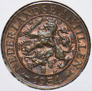 Netherlands Antilles 1954 Cent Lion animal 902286 combine shipping