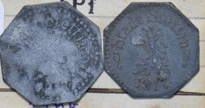Germany 1917 5/10 Pfennig Stadt Stettin 293093 combine shipping