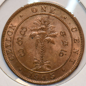 Ceylon 1945 Cent 295191 combine shipping