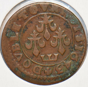 France 1643 Double Tournois 194155 combine shipping