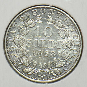 Vatican 1868 10 Soldi City 295740 combine shipping